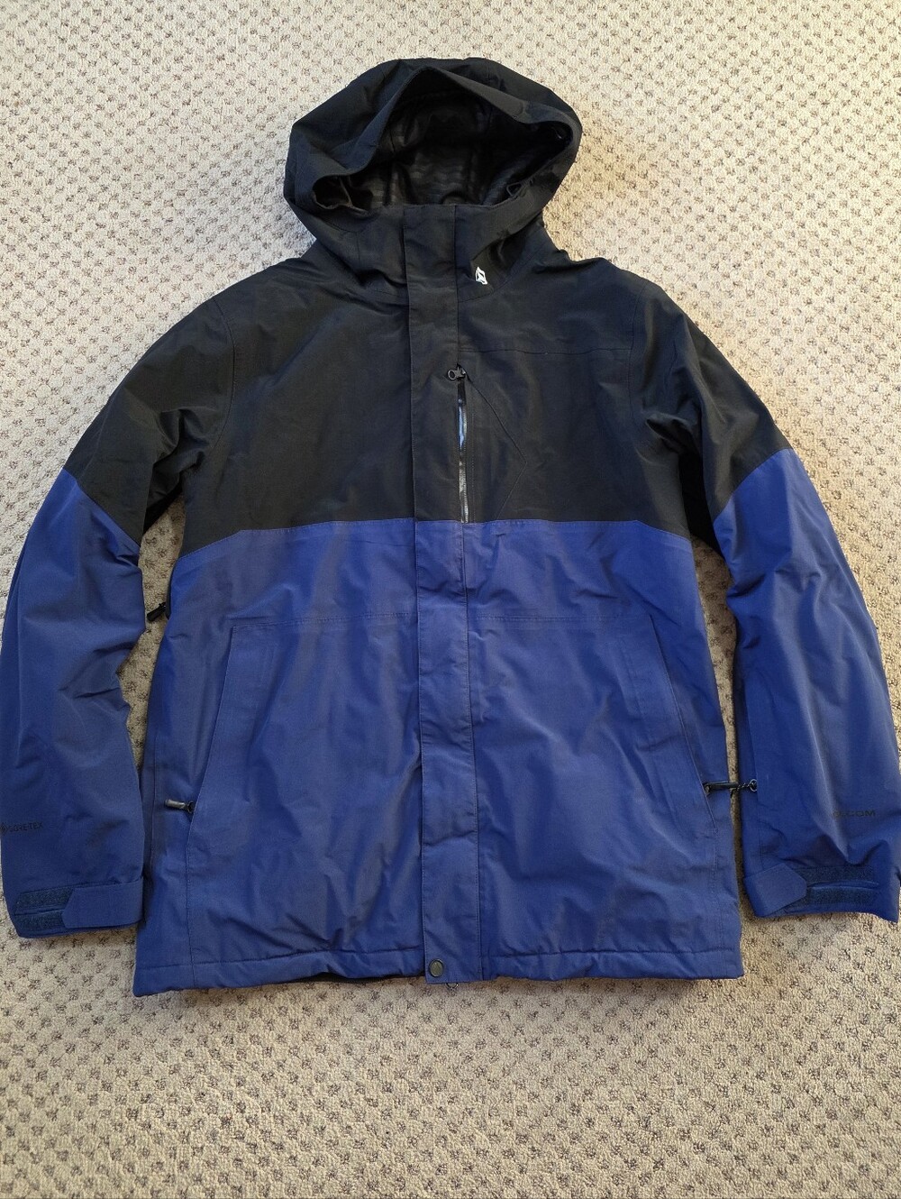 Volcom Goretex Blue and Black Waterproof Ski Jacket